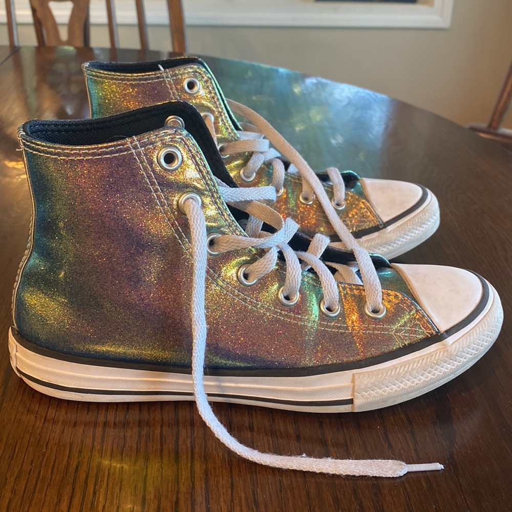 Converse Metallic Sneakers Youth Size 3